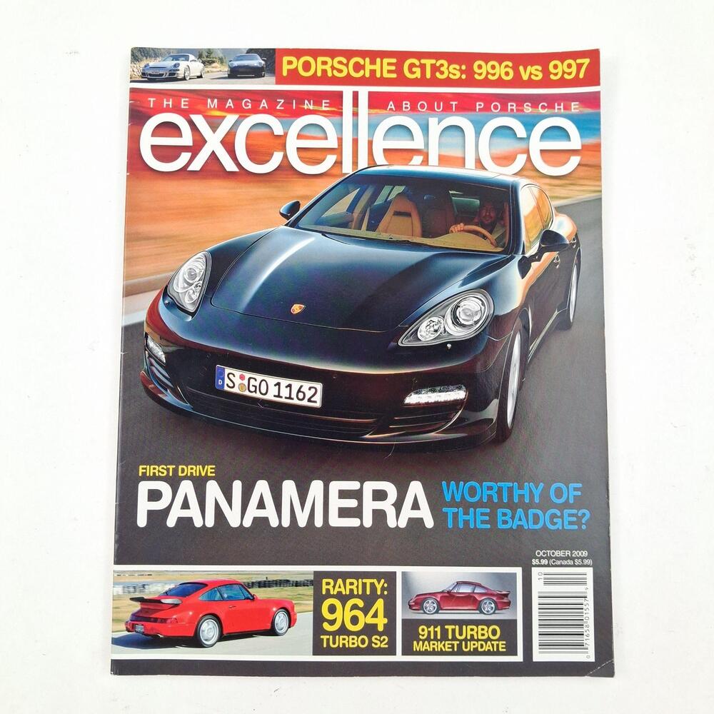 Excellence Magazine October 2009 First Drive Panamera Porsche 911 Turbo Issue